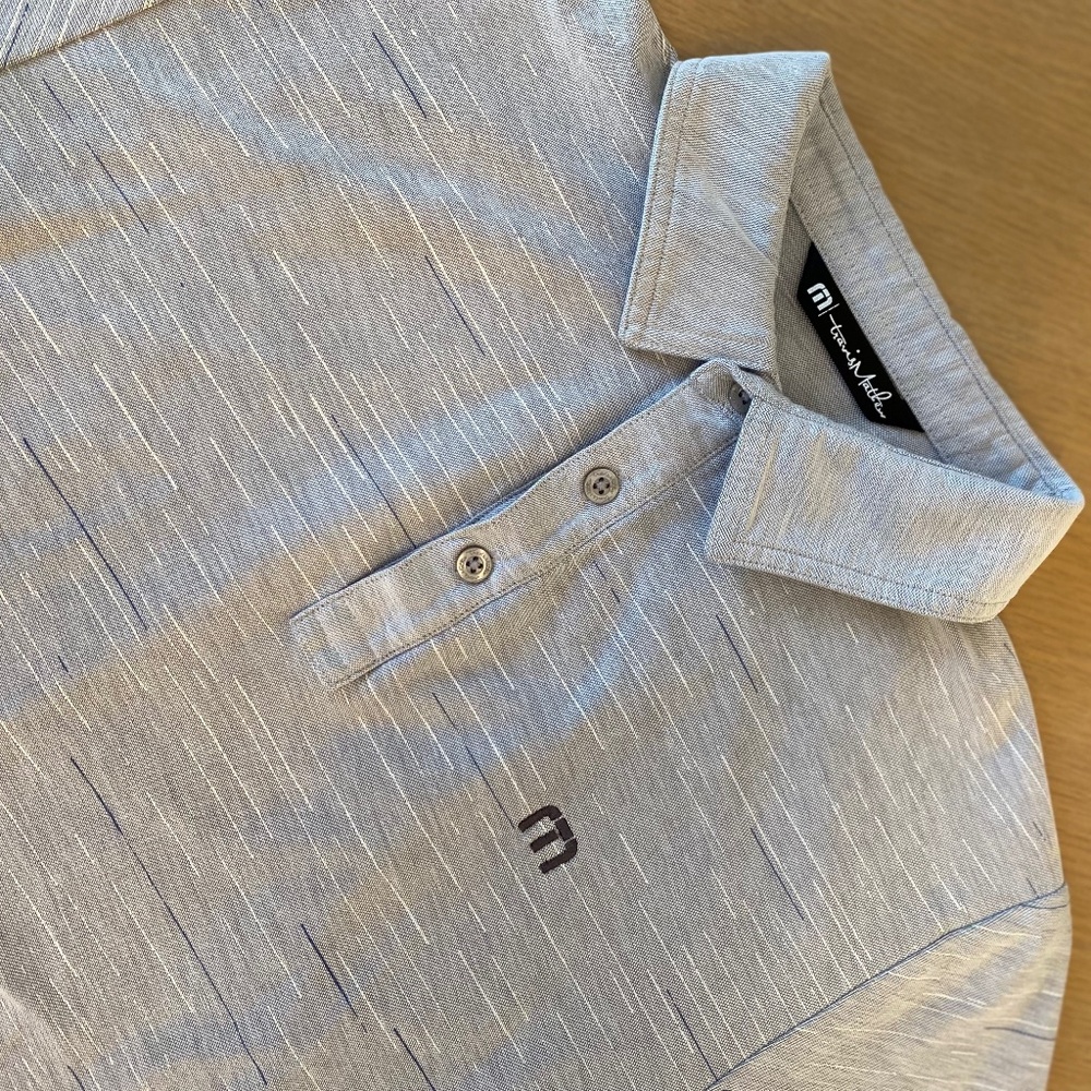 Travis Mathew Golf Polo Light Gray